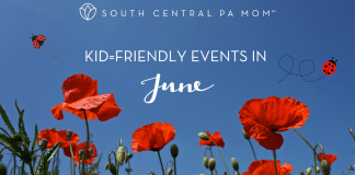 kid-friendly, June, South Central PA, things to do with kids